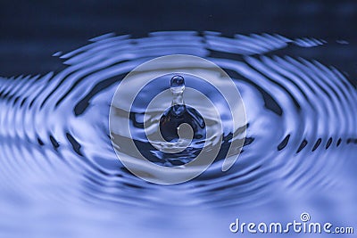 Water Droplet Ripple Stock Photo