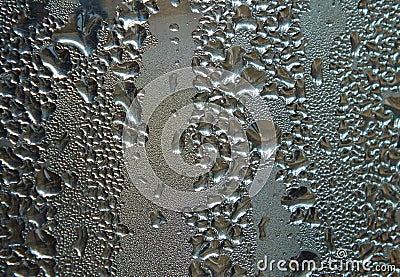 Water droplets caught by the cold storage Stock Photo