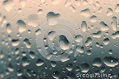 Water droplets on a glass Stock Photo
