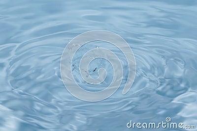 Water droplets splashing with crown effect Stock Photo