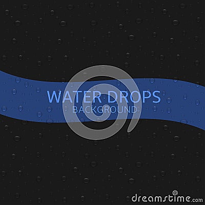 Water drops background Vector Illustration