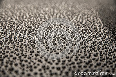 Water drops on car body. Hydrophobic effect. Stock Photo