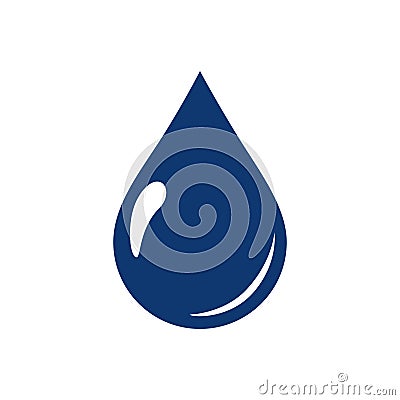 Water drops icon symbols vector. Ecological water icon for web page. Aqua environment or nature raindrop simple isolated Vector Illustration