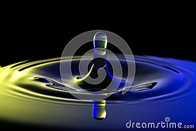 Water drops macro, clean fresh liquid Stock Photo