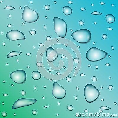 Water drops wallpaper Vector Illustration