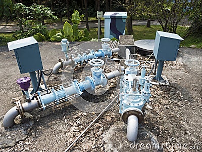 Water electromechanical system Stock Photo