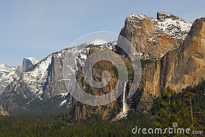 Water Fall Cliff Ten Stock Photo