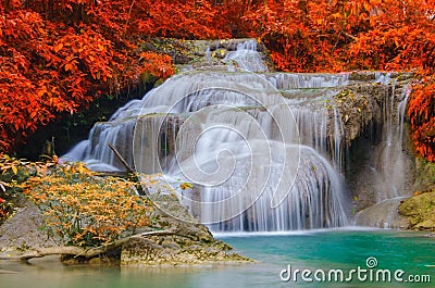 water fall coloutful Stock Photo