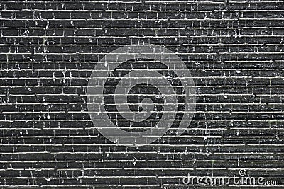 Water fall on old brick grey wall background Stock Photo
