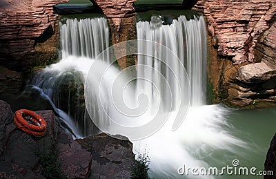 Water falls and cascades of Yun-Tai Mountain China Stock Photo