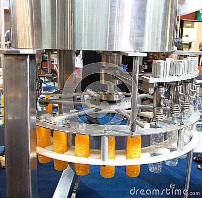 Water filling machine Stock Photo