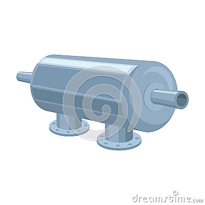 Water filter machine icon in cartoon style isolated on white background. Vector Illustration