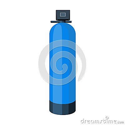 Water filter machine icon in cartoon style isolated on white background. Vector Illustration