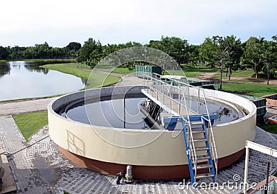 Water filtration plant Stock Photo