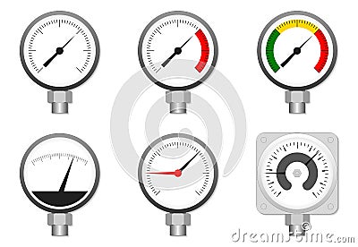 Water flow metering station Stock Photo