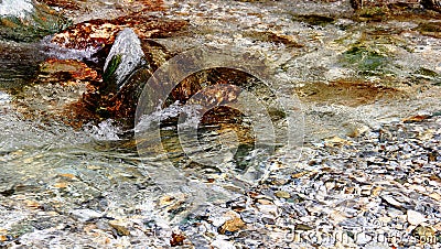 Water flow and rocks in river Stock Photo