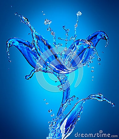 Water Flower Stock Photo