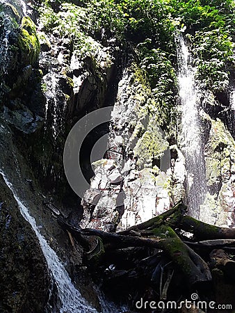 The beautiful waterfall at semarang, Indonesia Stock Photo