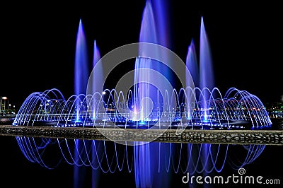 Water Fountain in Kota Kinabalu Stock Photo