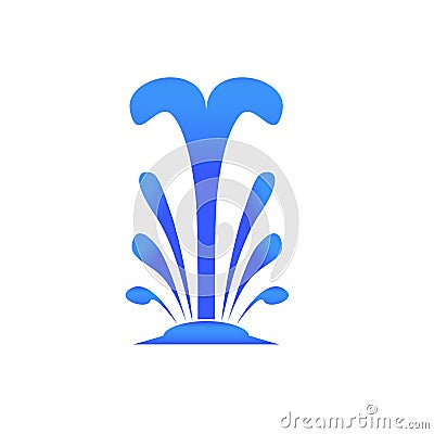 Water fountain vector Vector Illustration