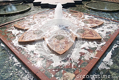 Water fountain and waterscape in Washington DC Stock Photo