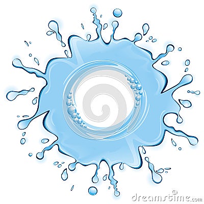 Water frame. Vector Illustration