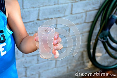 Water fun for kids Stock Photo