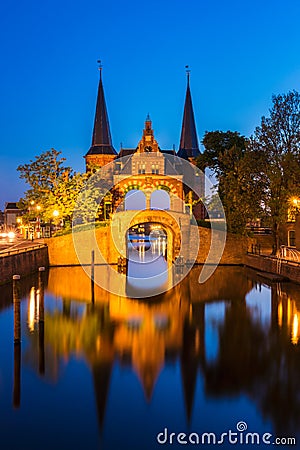 Water Gate in Sneek Friesland Netherlands Stock Photo