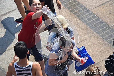 Water girl Editorial Stock Photo