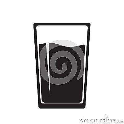 Water glass icon Vector Illustration