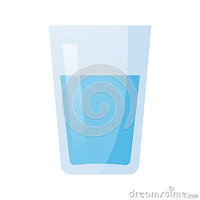 Water glass icon Vector Illustration