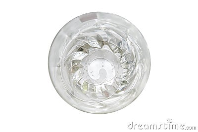 Water glass, isolated Stock Photo