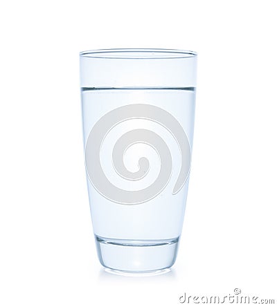 Water glass isolated Stock Photo