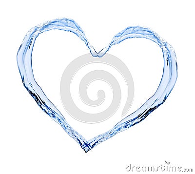 Water heart Stock Photo