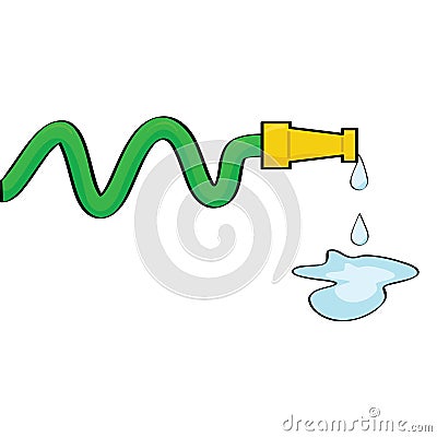 Water hose Vector Illustration