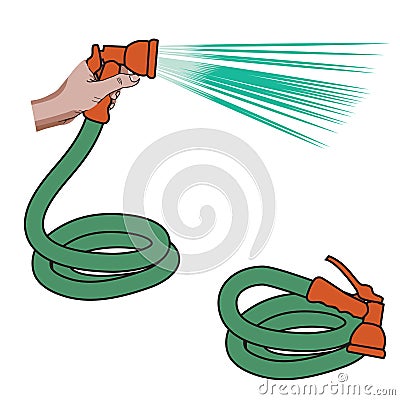 Water hose Vector Illustration