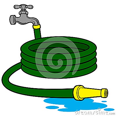 Water Hose Vector Illustration