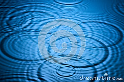 Water Intersecting Ripples Background Stock Photo