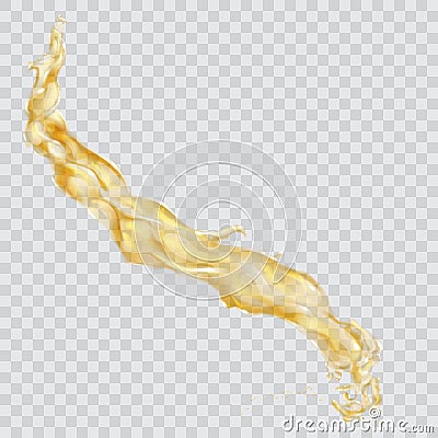 Water jet or water splash Vector Illustration