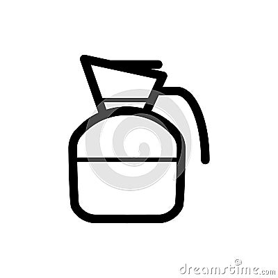 Water, jug, glass icon vector image. Suitable for use on web apps, mobile apps and print media. Vector Illustration