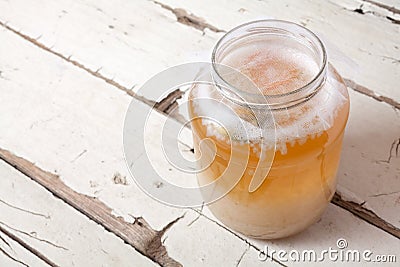 Water kefir grains Stock Photo