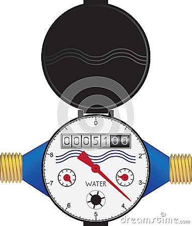 Water meter Vector Illustration