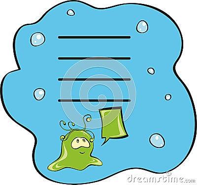 Water monster. Vector Illustration