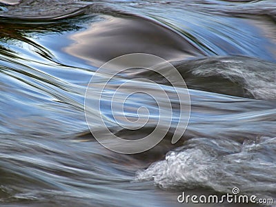 Water in motion Stock Photo