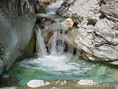 Water mountain source Stock Photo