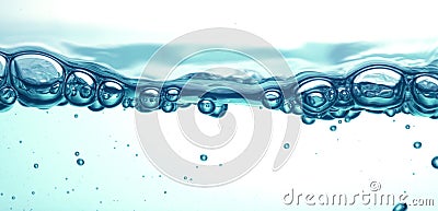 Water movement in blue Stock Photo