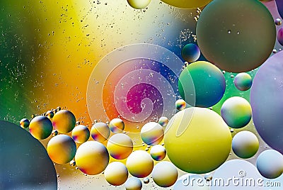 Water and oil Stock Photo