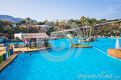 Water Park Benidorm, Spain Editorial Stock Photo