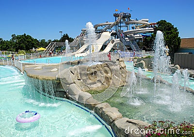 Water Park Inner Tube Stock Photo