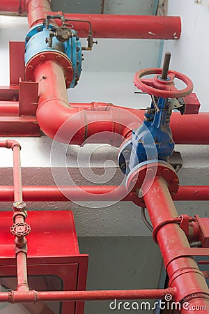 Water pipe in the building. Stock Photo